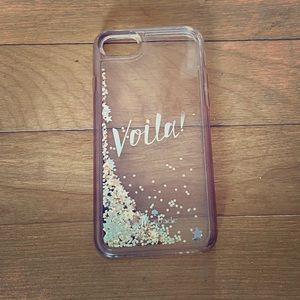 Kate Spade Liquid Gold Glitter Voila iPhone 7 Case